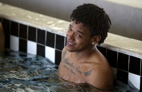 Durante o treino desta manhã no CT Joaquim Grava, no Parque Ecológico do Tiete. O próximo jogo da equipe será quarta-feira, dia 31/07, no Pacaembu, contra o Grêmio, pela 10ª rodada do Campeonato Brasileiro de 2013