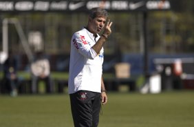 Durante o treino desta manhã no CT Joaquim Grava, no Parque Ecológico do Tiete. O próximo jogo da equipe será quarta-feira, dia 31/07, no Pacaembu, contra o Grêmio, pela 10ª rodada do Campeonato Brasileiro de 2013