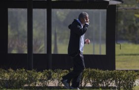 Durante o treino desta manhã no CT Joaquim Grava, no Parque Ecológico do Tiete. O próximo jogo da equipe será quarta-feira, dia 31/07, no Pacaembu, contra o Grêmio, pela 10ª rodada do Campeonato Brasileiro de 2013