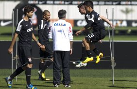 Durante o treino desta manhã no CT Joaquim Grava, no Parque Ecológico do Tiete. O próximo jogo da equipe será quarta-feira, dia 31/07, no Pacaembu, contra o Grêmio, pela 10ª rodada do Campeonato Brasileiro de 2013