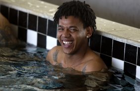 Durante o treino desta manhã no CT Joaquim Grava, no Parque Ecológico do Tiete. O próximo jogo da equipe será quarta-feira, dia 31/07, no Pacaembu, contra o Grêmio, pela 10ª rodada do Campeonato Brasileiro de 2013