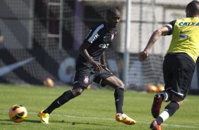Durante o treino desta manhã no CT Joaquim Grava, no Parque Ecológico do Tiete. O próximo jogo da equipe será quarta-feira, dia 31/07, no Pacaembu, contra o Grêmio, pela 10ª rodada do Campeonato Brasileiro de 2013