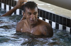Durante o treino desta manhã no CT Joaquim Grava, no Parque Ecológico do Tiete. O próximo jogo da equipe será quarta-feira, dia 31/07, no Pacaembu, contra o Grêmio, pela 10ª rodada do Campeonato Brasileiro de 2013