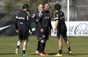 Durante o treino desta manhã no CT Joaquim Grava, no Parque Ecológico do Tiete. O próximo jogo da equipe será quarta-feira, dia 31/07, no Pacaembu, contra o Grêmio, pela 10ª rodada do Campeonato Brasileiro de 2013