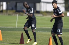 Durante o treino desta manhã no CT Joaquim Grava, no Parque Ecológico do Tiete. O próximo jogo da equipe será quarta-feira, dia 31/07, no Pacaembu, contra o Grêmio, pela 10ª rodada do Campeonato Brasileiro de 2013