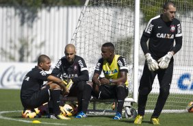 Durante o treino desta manhã no CT Joaquim Grava, no Parque Ecológico do Tiete. O próximo jogo da equipe será quarta-feira, dia 31/07, no Pacaembu, contra o Grêmio, pela 10ª rodada do Campeonato Brasileiro de 2013