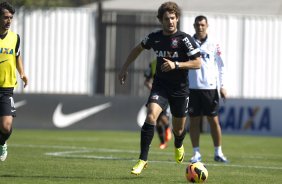 Durante o treino desta manhã no CT Joaquim Grava, no Parque Ecológico do Tiete. O próximo jogo da equipe será quarta-feira, dia 31/07, no Pacaembu, contra o Grêmio, pela 10ª rodada do Campeonato Brasileiro de 2013