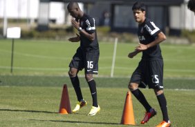 Durante o treino desta manhã no CT Joaquim Grava, no Parque Ecológico do Tiete. O próximo jogo da equipe será quarta-feira, dia 31/07, no Pacaembu, contra o Grêmio, pela 10ª rodada do Campeonato Brasileiro de 2013