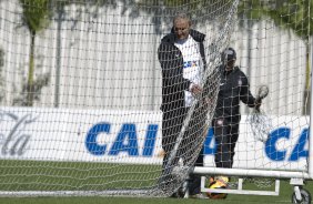 Durante o treino desta manhã no CT Joaquim Grava, no Parque Ecológico do Tiete. O próximo jogo da equipe será quarta-feira, dia 31/07, no Pacaembu, contra o Grêmio, pela 10ª rodada do Campeonato Brasileiro de 2013