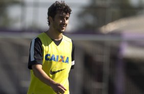 Durante o treino desta manhã no CT Joaquim Grava, no Parque Ecológico do Tiete. O próximo jogo da equipe será quarta-feira, dia 31/07, no Pacaembu, contra o Grêmio, pela 10ª rodada do Campeonato Brasileiro de 2013