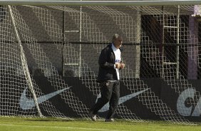 Durante o treino desta manhã no CT Joaquim Grava, no Parque Ecológico do Tiete. O próximo jogo da equipe será quarta-feira, dia 31/07, no Pacaembu, contra o Grêmio, pela 10ª rodada do Campeonato Brasileiro de 2013