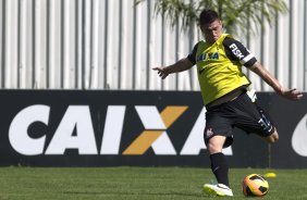 Durante o treino desta manhã no CT Joaquim Grava, no Parque Ecológico do Tiete. O próximo jogo da equipe será quarta-feira, dia 31/07, no Pacaembu, contra o Grêmio, pela 10ª rodada do Campeonato Brasileiro de 2013
