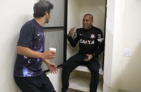 Nos vestiários antes da partida entre Corinthians x Grêmio, realizada esta noite no estádio do Pacaembu, válida pela 10ª rodada do Campeonato Brasileiro de 2013