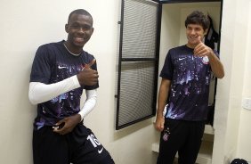 Nos vestiários antes da partida entre Corinthians x Grêmio, realizada esta noite no estádio do Pacaembu, válida pela 10ª rodada do Campeonato Brasileiro de 2013