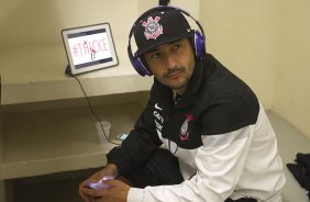 Nos vestiários antes da partida entre Corinthians x Grêmio, realizada esta noite no estádio do Pacaembu, válida pela 10ª rodada do Campeonato Brasileiro de 2013