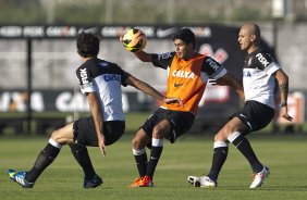 Durante o treino desta tarde no CT Joaquim Grava, no Parque Ecolgico do Tiete. O prximo jogo da equipe ser domingo, dia 04/08, contra o Criciuma/SC, pela 11 rodada do Campeonato Brasileiro de 2013