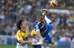 Durante a partida entre Criciuma/SC x Corinthians, realizada esta tarde no estádio Heriberto Hulse, válida pela 11ª rodada do Campeonato Brasileiro de 2013
