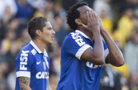 Durante a partida entre Criciuma/SC x Corinthians, realizada esta tarde no estádio Heriberto Hulse, válida pela 11ª rodada do Campeonato Brasileiro de 2013