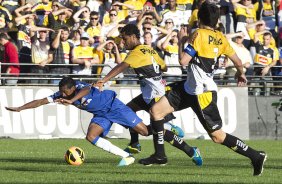 Durante a partida entre Criciuma/SC x Corinthians, realizada esta tarde no estádio Heriberto Hulse, válida pela 11ª rodada do Campeonato Brasileiro de 2013