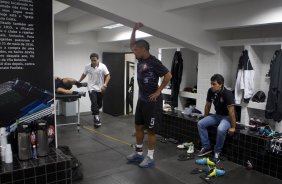 Durante a partida entre Santos x Corinthians, realizada esta noite no estádio da Vila Belmiro, válida pela 12ª rodada do Campeonato Brasileiro de 2013