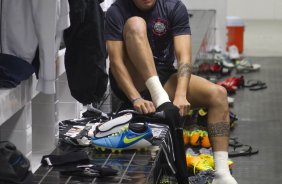 Durante a partida entre Santos x Corinthians, realizada esta noite no estádio da Vila Belmiro, válida pela 12ª rodada do Campeonato Brasileiro de 2013