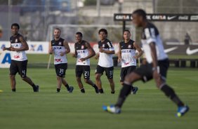 Durante o treino desta tarde no CT Joaquim Grava, no Parque Ecolgico do Tiete. O prximo jogo da equipe ser domingo, dia 11/08, contra o Vitoria/BA, no Pacaembu, vlido pela 12 rodada do Campeonato Brasileiro de 2013