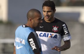 Durante o treino desta tarde no CT Joaquim Grava, no Parque Ecolgico do Tiete. O prximo jogo da equipe ser domingo, dia 11/08, contra o Vitoria/BA, no Pacaembu, vlido pela 12 rodada do Campeonato Brasileiro de 2013