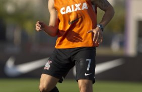 Durante o treino desta tarde no CT Joaquim Grava, no Parque Ecolgico do Tiete. O prximo jogo da equipe ser domingo, dia 11/08, contra o Vitoria/BA, no Pacaembu, vlido pela 12 rodada do Campeonato Brasileiro de 2013