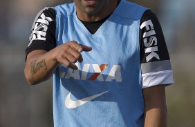 Durante o treino desta tarde no CT Joaquim Grava, no Parque Ecolgico do Tiete. O prximo jogo da equipe ser domingo, dia 11/08, contra o Vitoria/BA, no Pacaembu, vlido pela 12 rodada do Campeonato Brasileiro de 2013