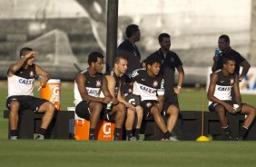 Durante o treino desta tarde no CT Joaquim Grava, no Parque Ecolgico do Tiete. O prximo jogo da equipe ser domingo, dia 11/08, contra o Vitoria/BA, no Pacaembu, vlido pela 12 rodada do Campeonato Brasileiro de 2013