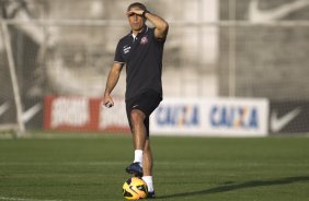 Durante o treino desta tarde no CT Joaquim Grava, no Parque Ecolgico do Tiete. O prximo jogo da equipe ser domingo, dia 11/08, contra o Vitoria/BA, no Pacaembu, vlido pela 12 rodada do Campeonato Brasileiro de 2013