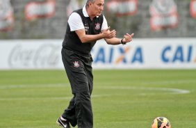 O tcnico Tite durante Treino do Corinthians realizado no CT Joaquim Grava
