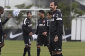 Durante o treino desta tarde no CT Joaquim Grava, no Parque Ecolgico do Tiete. O prximo jogo da equipe ser domingo, dia 18/08, contra o Coritiba, no Pacaembu, vlido pela 15 rodada do Campeonato Brasileiro de 2013