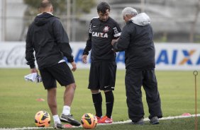 Durante o treino desta tarde no CT Joaquim Grava, no Parque Ecolgico do Tiete. O prximo jogo da equipe ser domingo, dia 18/08, contra o Coritiba, no Pacaembu, vlido pela 15 rodada do Campeonato Brasileiro de 2013