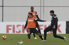 Durante o treino desta tarde no CT Joaquim Grava, no Parque Ecolgico do Tiete. O prximo jogo da equipe ser domingo, dia 18/08, contra o Coritiba, no Pacaembu, vlido pela 15 rodada do Campeonato Brasileiro de 2013