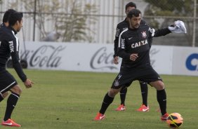 Durante o treino desta tarde no CT Joaquim Grava, no Parque Ecolgico do Tiete. O prximo jogo da equipe ser domingo, dia 18/08, contra o Coritiba, no Pacaembu, vlido pela 15 rodada do Campeonato Brasileiro de 2013