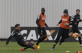 Durante o treino desta tarde no CT Joaquim Grava, no Parque Ecolgico do Tiete. O prximo jogo da equipe ser domingo, dia 18/08, contra o Coritiba, no Pacaembu, vlido pela 15 rodada do Campeonato Brasileiro de 2013