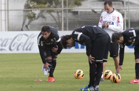 Durante o treino desta tarde no CT Joaquim Grava, no Parque Ecolgico do Tiete. O prximo jogo da equipe ser domingo, dia 18/08, contra o Coritiba, no Pacaembu, vlido pela 15 rodada do Campeonato Brasileiro de 2013