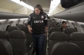 Durante a viagem para a cidade de Lucas do Rio Verde/MT. O prximo jogo da equipe ser amanh, quarta-feira, dia 21/08, contra o Luverdense Esporte Clube/MT, no estdio Passo das Emas, jogo de ida vlido pela Copa do Brasil 2013