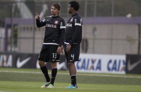 Durante o treino desta tarde no CT Joaquim Grava, no Parque Ecolgico do Tiete. O prximo jogo da equipe ser amanh, quarta-feira, 28/08, contra a Luverdense/MT, no estdio do Pacaembu, oitavas de final, jogo da volta da Copa do Brasil 2013