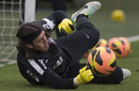 Durante o treino desta tarde no CT Joaquim Grava, no Parque Ecolgico do Tiete. O prximo jogo da equipe ser amanh, quarta-feira, 28/08, contra a Luverdense/MT, no estdio do Pacaembu, oitavas de final, jogo da volta da Copa do Brasil 2013