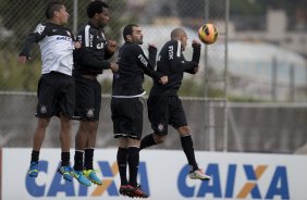 Durante o treino desta tarde no CT Joaquim Grava, no Parque Ecolgico do Tiete. O prximo jogo da equipe ser amanh, quarta-feira, 28/08, contra a Luverdense/MT, no estdio do Pacaembu, oitavas de final, jogo da volta da Copa do Brasil 2013