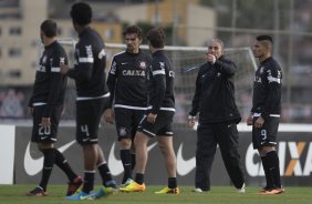 Durante o treino desta tarde no CT Joaquim Grava, no Parque Ecolgico do Tiete. O prximo jogo da equipe ser amanh, quarta-feira, 28/08, contra a Luverdense/MT, no estdio do Pacaembu, oitavas de final, jogo da volta da Copa do Brasil 2013