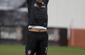 Durante o treino desta tarde no CT Joaquim Grava, no Parque Ecolgico do Tiete. O prximo jogo da equipe ser amanh, quarta-feira, 28/08, contra a Luverdense/MT, no estdio do Pacaembu, oitavas de final, jogo da volta da Copa do Brasil 2013