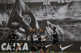 Durante o treino desta tarde no CT Joaquim Grava, no Parque Ecolgico do Tiete. O prximo jogo da equipe ser amanh, quarta-feira, 28/08, contra a Luverdense/MT, no estdio do Pacaembu, oitavas de final, jogo da volta da Copa do Brasil 2013