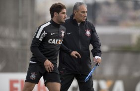 Durante o treino desta tarde no CT Joaquim Grava, no Parque Ecolgico do Tiete. O prximo jogo da equipe ser amanh, quarta-feira, 28/08, contra a Luverdense/MT, no estdio do Pacaembu, oitavas de final, jogo da volta da Copa do Brasil 2013