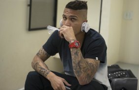 Nos vestiários antes da partida entre Corinthians x Luverdense Esporte Clube/MT, realizada esta noite no estádio do Pacaembu, válida pelas oitavas de final, jogo da volta da Copa do Brasil 2013