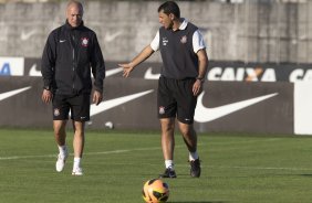 Durante o treino desta tarde no CT Joaquim Grava, no Parque Ecolgico do Tiete. O prximo jogo da equipe ser domingo, dia 01/09, contra o Flamengo, no estdio do Pacaembu, jogo vlido pela 17 rodada do Campeonato Brasileiro de 2013