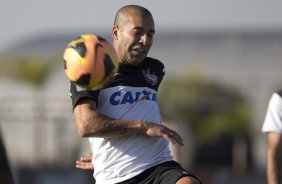 Durante o treino desta tarde no CT Joaquim Grava, no Parque Ecolgico do Tiete. O prximo jogo da equipe ser domingo, dia 01/09, contra o Flamengo, no estdio do Pacaembu, jogo vlido pela 17 rodada do Campeonato Brasileiro de 2013