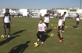 Durante o treino desta tarde no CT Joaquim Grava, no Parque Ecolgico do Tiete. O prximo jogo da equipe ser domingo, dia 01/09, contra o Flamengo, no estdio do Pacaembu, jogo vlido pela 17 rodada do Campeonato Brasileiro de 2013